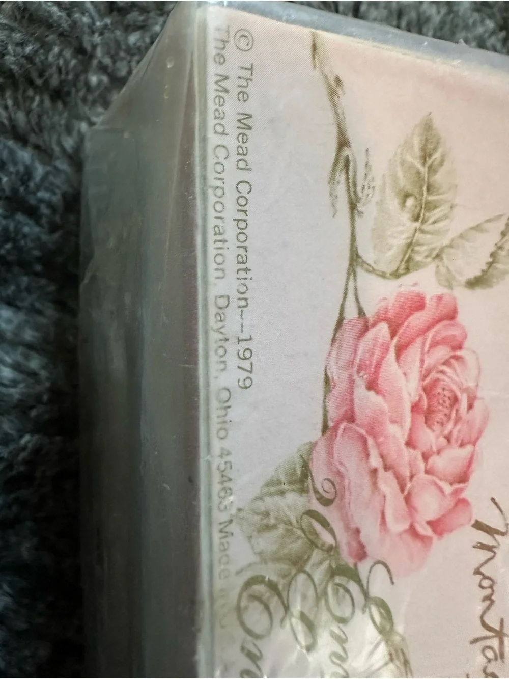 MONTAG (MEAD) 1979 Vintage ‘Only a Rose’ Pink Floral Envelopes – New Old Stock